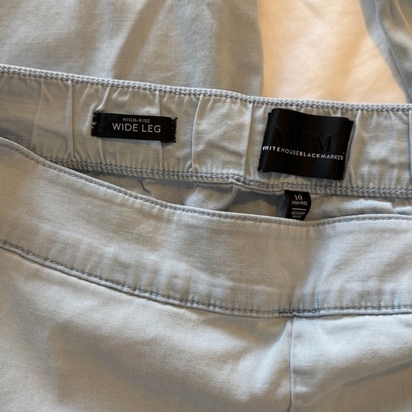 WHBM Women's Light Blue High Rise Wide-Leg Pull On Jean - Picture 3 of 3